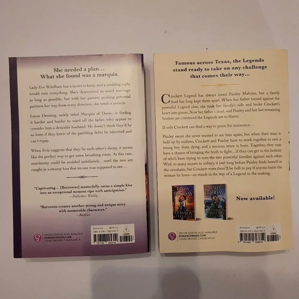 Romance Novel Set by Grace Burrowes and Linda Broday
